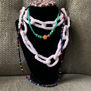 Colorful Beaded Necklace Set